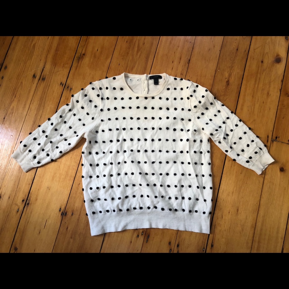 Polka dot sweater